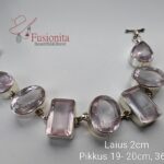 Roosa kvartsiga käekett