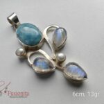 Larimari ja kuukiviga hõbekulon